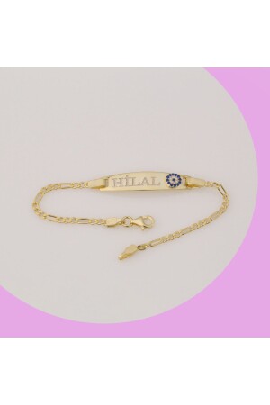 Silver Evil Eye Beaded Baby Tag - Eskijewelry