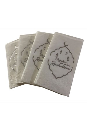 Silver Gilded White Welcome Ya City Ramadan Waiter Folding 16 Piece New Model - Kidspartim