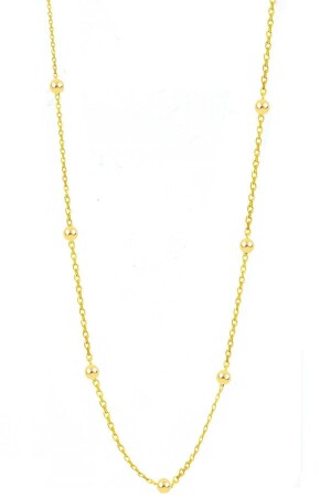 Silver Gold Gilded 60 Cm Ball Ball Chain SGTL11133 - Söğütlü Silver
