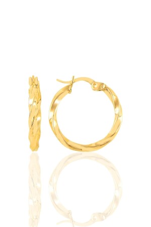 Silver Gold Gilded Charnel Stud Earrings - Söğütlü Silver