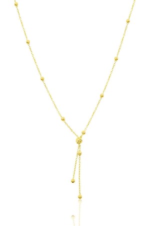 Silver Gold Gilded Italian Bulk Design Necklace SGTL11334 - Söğütlü Silver