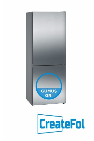 Silver Gray Self Adhesive Refrigerator Covering Foil 100 CM X 2 METERS - Createfol