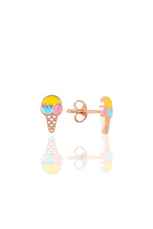 Silver Ice Cream Children's Earring - Söğütlü Silver