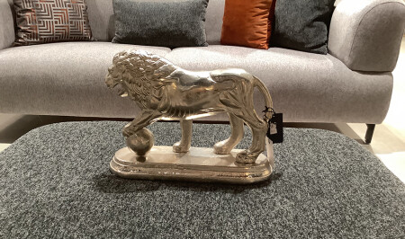 Silver Lion Figure Object - 20325 - Cadde Yıldız