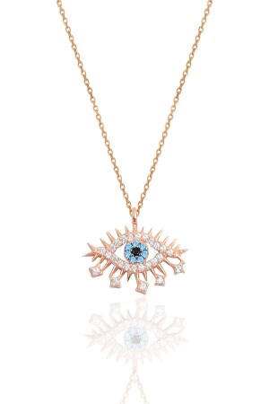 Silver Rose Lareyn Necklace SGTL10154LRYN - Söğütlü Silver