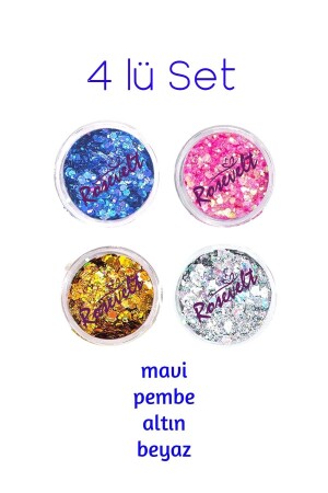 Silver Self-Adhesive Makeup Glitter Glitter - Rosevelt