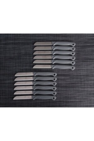Silvery Gray Fruit Knife 12 Pcs - Solingen