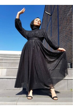 Silvery Hijab Dress - Deywearst