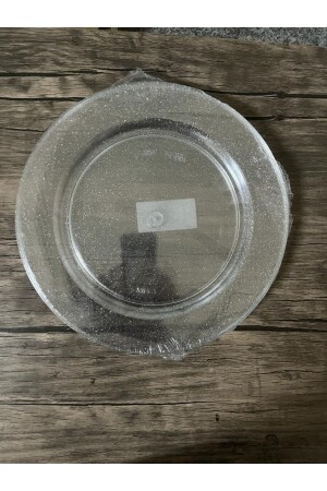 Silvery Silver Mica Luxury Plastic Plate 26cm 6 Pieces - 14Süs