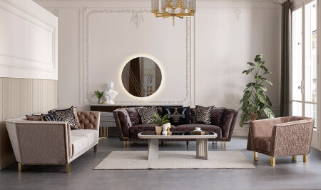 Silvia Luxury Sofa Set - Cadde Yıldız