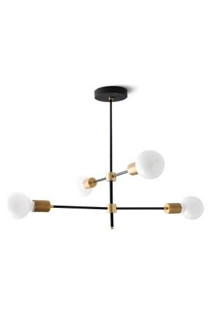 Simge 4-Piece Black Yellow Chandelier SMG-04 - BSA LIGHTING