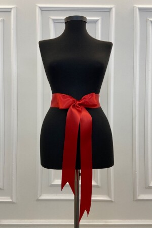 Simple Red Bridal Sash- Bridal Ribbon- Bridal Waist Belt- Sister Sash- Waist Sash - Zeymerade