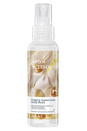 Simply Luxurious White Peach and Vanilla Orchid Scented Body Spray 100 Ml. - Avon
