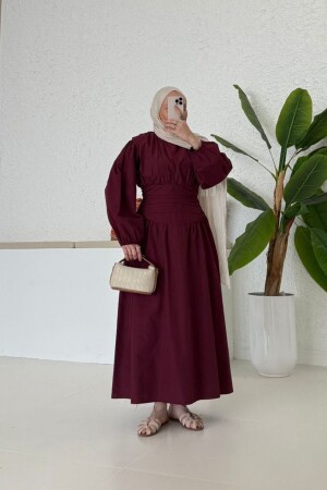 Sindy Pinterest Kleid Burgund - Nuuwears