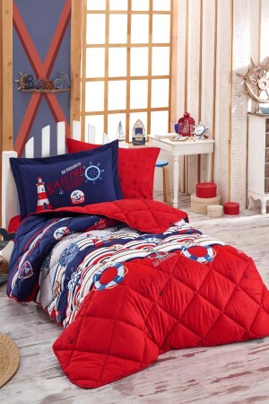 Single 100% Cotton Ranforce Sleeping Set Rota -single-u. s-route - Clasy