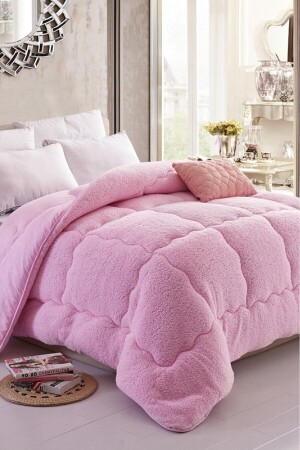Single 63 Thread Luxury Double Sided Welsoft Cotton Silicone Quilt 155x215 5004000 - Eyüpoğlu