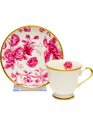 Single Coffee Cup and Saucer 18 Claret Red Metaverse 18 Claret Red Single Serve - LEONARTE CASA