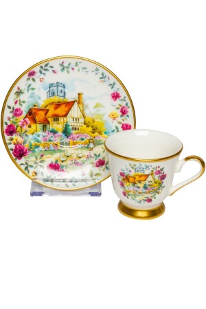 Single Coffee Cup and Saucer Metaverse 15 Gold Metaverse 15 Single Serve - LEONARTE CASA