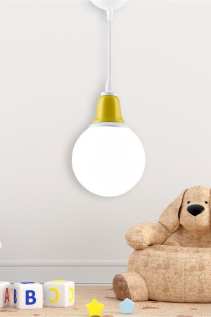 Single Colores Pendant Lamp Chandelier Yellow Ceramic Decorative Lighting DDTKLCLRSRKSR - DEDE