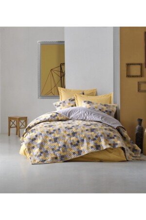 Single Complete Set (Four Seasons) Elon Yellow 7262 - Cotton Box