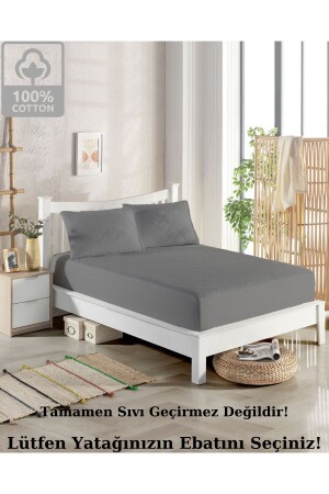 Single Double King Size 100% Cotton Colored Quilted Bed Mat - Podiumtex