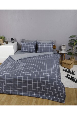 Single Double Sided Duvet Cover Set Smoked Square HMCHOMENEVTEK-9 - HMCTEKS