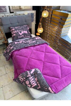 Single Double Sided Welsoft Duvet and Pillowcase Fluffy Soft Quilt - Sudemhome