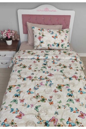 Single Duvet Cover Set, Elastic Sheets, 2 Pillows, 4 Pieces DUVET COVER - Mert Collection Çarşı