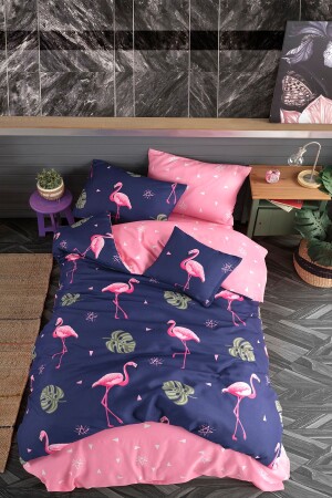 Single Duvet Cover Set Flamingo PH1002 - Pamuxu Home