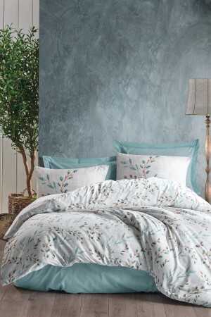 Single Duvet Cover Set Lendell Mint 8680108053249 - Cotton Box