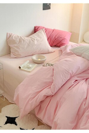 Single Duvet Cover Set Pink01453 TYC00779752404 - Sheri Home