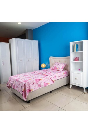 Single Duvet Cover Set Princess (ELASTY SHEET) 57 duvet cover with elastic - Eren Home