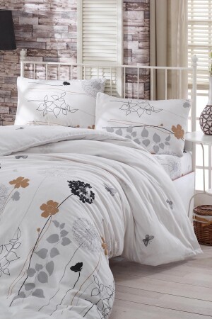 Single Easy-Iron Duvet Cover Set Atlantis White Ep-006698 - Eponj Home