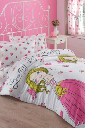 Single Easy-Iron Duvet Cover Set Beatiful Girl White Ep-008699 - Enlora Home