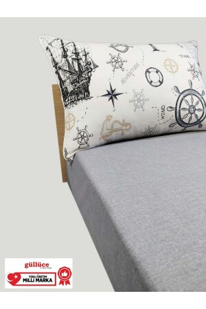 Single Elastic Sheet and Pillow Case 1794V21 - güllüce ev tekstil ürünleri