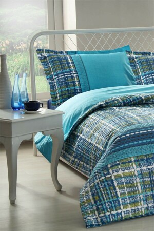 Single (Elastic Sheets) Quilted Duvet Cover Set Four Seasons Set tweedftdkpt - Özdilek