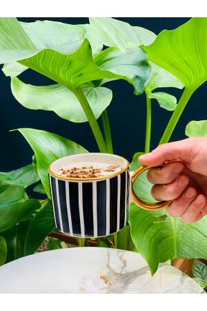 Single Luxury Piano Black Tea-nescafe Cup 200 ml - Carmen Soft Paris