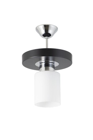 Single Modern Sports Model Round Tray Black Chandelier - Lambadar