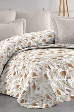 Single Multi-Purpose Leaf Patterned Bedspread - Eva