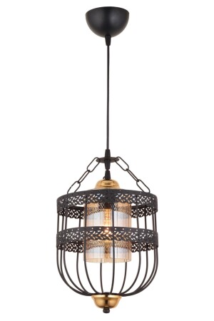 Single Oil Lamp Black Modern Chandelier AK00018 - Kraliçe