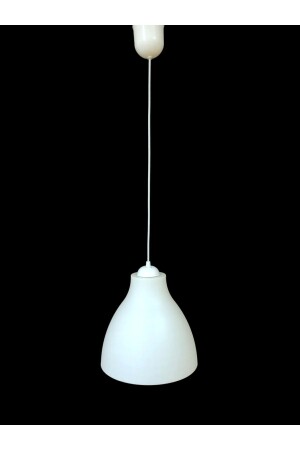 Single Pendant Lamp Chandelier Plastic Action Large White 528229 - Tek-İş