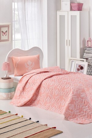 Single Quilted Bedspread Set Pure Pudra - Enlora Home