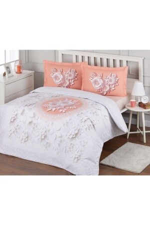 Single Quilted Duvet Cover Set Lively Roses mls-502583 - Özdilek