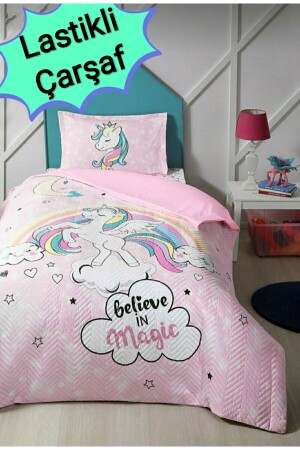 Single Quilted Duvet Cover Set Unicorn Fitted Sheet Ftdunico - Özdilek