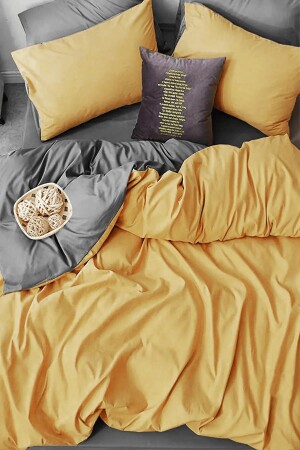 Single Ranforce 160x220 Duvet Cover Set Solid Color - Soft Colours
