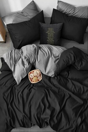 Single Ranforce 160x220 Duvet Cover Set Solid Color - Soft Colours