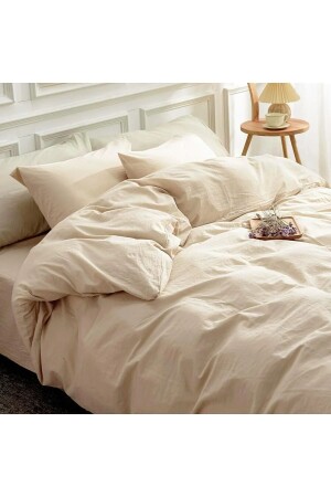 Single Ranforce 160x220 Duvet Cover Set Solid Color - Soft Colours