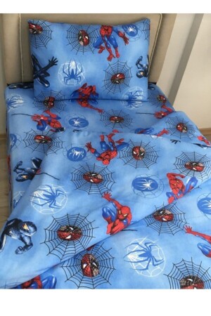 Single Spiderman Duvet Cover Set with Elastic Sheets - Kaan