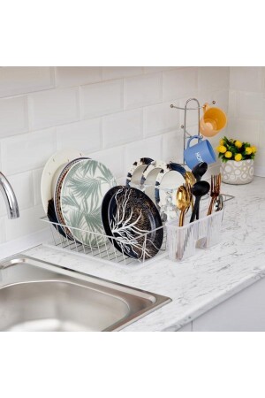 Single Tier Dish Rack - Chrome EVİDEA12418 - Teknotel