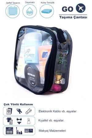 Single Transparent Travel-Storage-Makeup Bag - Water-Proof Fabric - Woys Bags